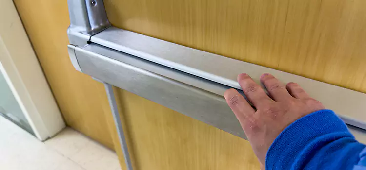Installing a Push Bar on a Door Wooster